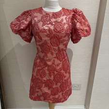 BNWOT STUNNING SISTER JANE Jaquard Pink Dress Size Small