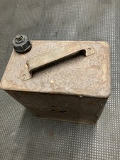 Vintage Early 2 Gallon Petrol Can unrestored, Rusty Holes