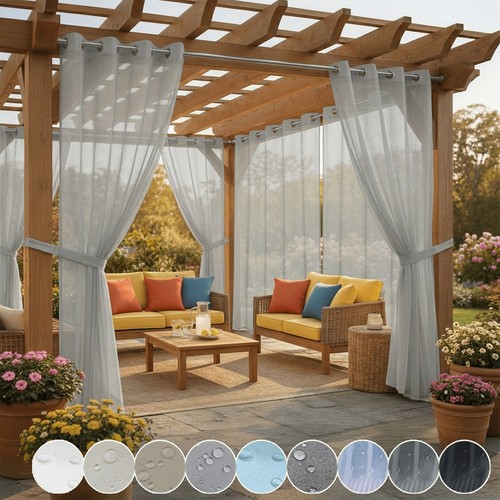 Pergola patio curtains - patio,