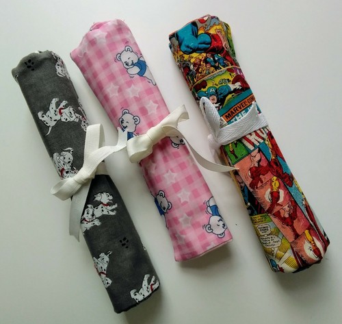 Handmade fabric pencil case - handmade,