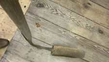 RARE VINTAGE riveted DRAINAGE SPADE  DRAIN GULLEY SPADE SHOVEL Blacksmith Made 