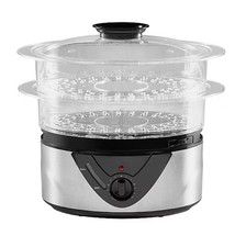 2 tier electric food steamer 60 Minute Timer 1.25L FREE DELIVERY