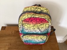 Roxy Multicoloured Backpack kRucksack School, preloved in hardly used condition