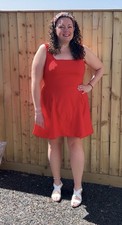 Plus Bengaline Bow Back Skater