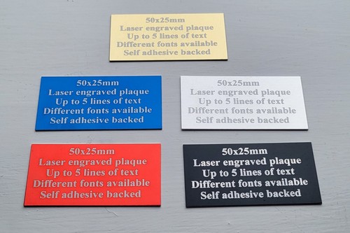 50x25mm laser engraved - laser, trophy