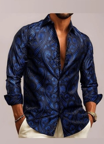 Barry wang men shirts paisley - barry.wang,