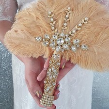 Gold Ostrich Feather Wedding