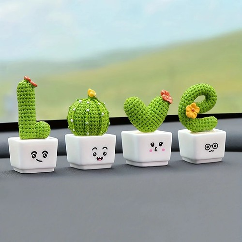 4pc mini resin succulent - 4pc,