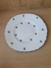 Royal Vale Cake Plate Sandwich Plate Green Star 23.5cm Diameter 