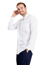Mens Shirt Long Sleeves White