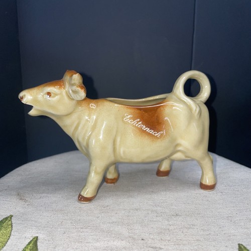 Vintage ceramic cow - vintage,