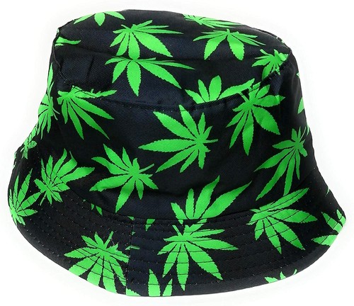 Retro print bucket hat - print,