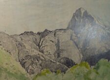 Original Pencil Drawing,'Mountain View', Dated 1940