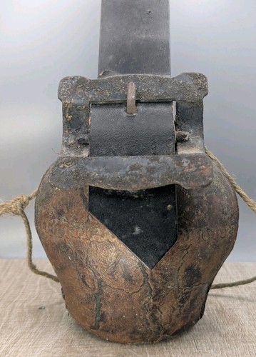 Rare rustic large cowbell with - rare,