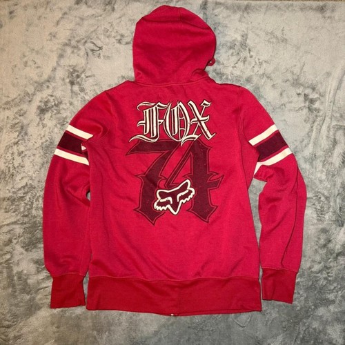 Fox racing zip hoodie - racing, up