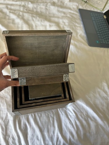 Set wooden nesting boxes - -set, 4