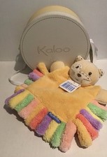 Kaloo Plume Cat Kitten With Fringes Pastel Doudou Comforter Plush Soft Toy Box