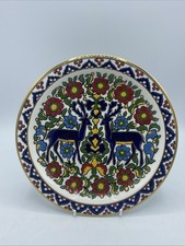 Ceramic Olympia SA Rhodiam Plate By Ibiscus Keramik 25k Gold Decorative Plate
