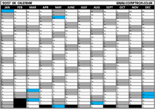 2027 Year Wall Planner