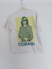  Kurt Cobain End Of Music T Shirt Nirvana Rare Back Print S M