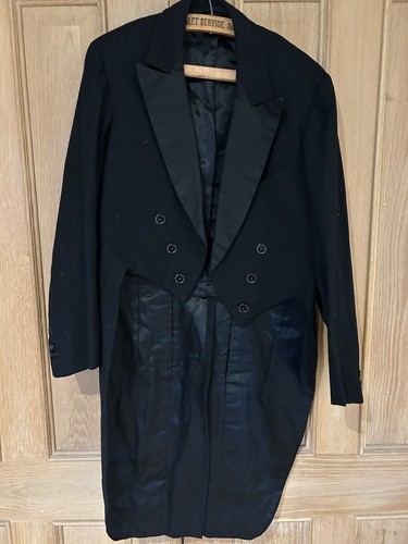 Vintage black tailcoat - black, and