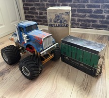 Tamiya Bullhead Radio-Controlled Monster Truck with Futaba Remote And Body Parts