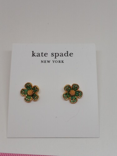 Kate spade green stud - kate, flower
