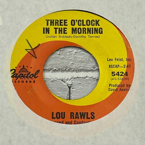 Lou rawls three clock in - three,