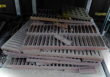 Reclaimed cast iron victorian drainage  skillet storm steel channel channels art