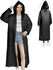 Lightweight Hooded Rain Poncho