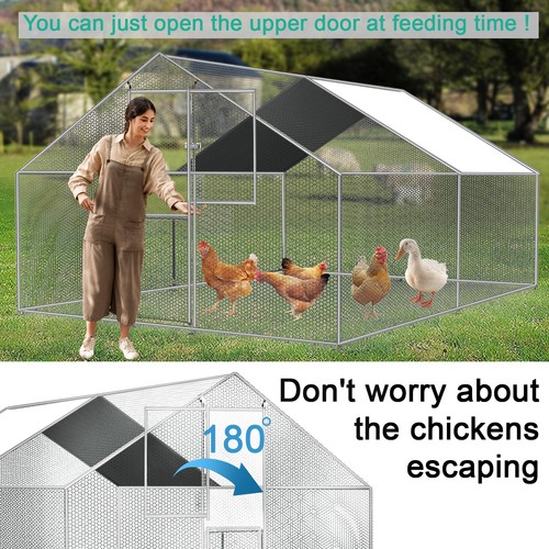 Large metal chicken coop - large,