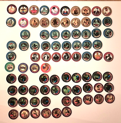1994 pogs caps monsters - pogs,