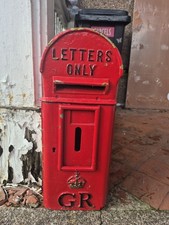 Red Post Letter Box Gr V Antique Cast Iron  Style.