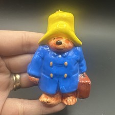 Vintage Paddington Bear W/Suitcase Eden Toys 1978 Christmas Tree Ornament Japan