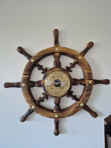 Large ships wheel wall mounted - wheel, wall-mounted