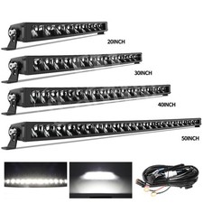 12V 24V Curved Led Light Bar 10/22/32/42/52 Spot Flood Offroad Truck Driving 4WD