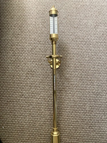 Brass marine stick barometer - brass,
