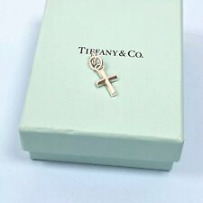 Tiffany & Co.  Religious Cross Silver Tag Pendant Charm For Bracelet Necklace