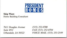 President Homes Skip Ware