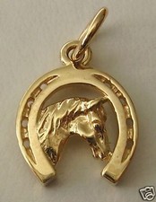GENUINE 9ct Yellow GOLD HORSE