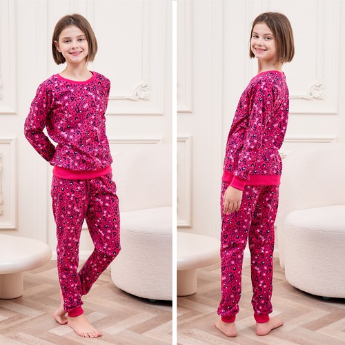 Girls fleece pyjamas - girls,