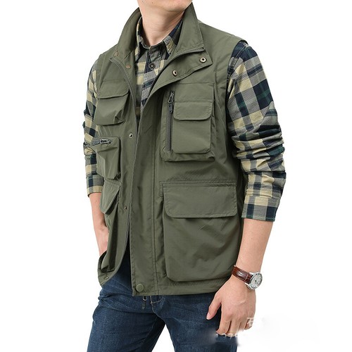 Men waistcoat multi pockets - men,