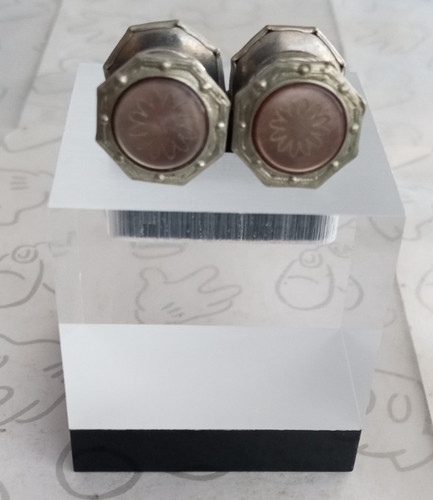 Ornate etched cufflinks - ornate,