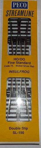 Peco 190 double slip oo - sl-190, ho/oo