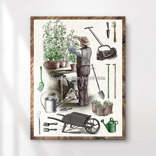 Vintage gardener gift - vintage,