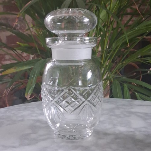Vintage cut glass pickle jar - pickle,