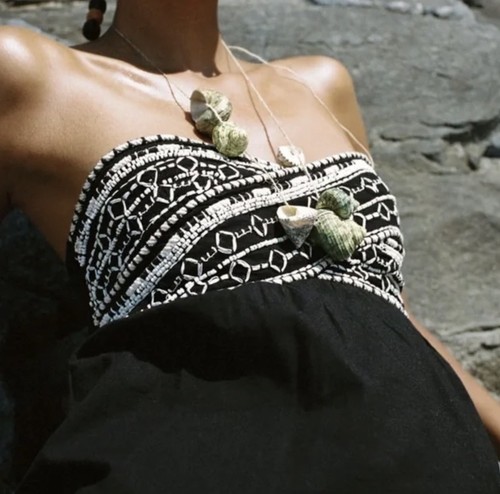 New zara strapless - zara, embroidered