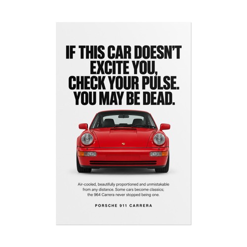 Porsche 911 carrera poster - porsche,