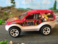 Hot Wheels ISUZU Vehicross 2000 Jungle Rally in red