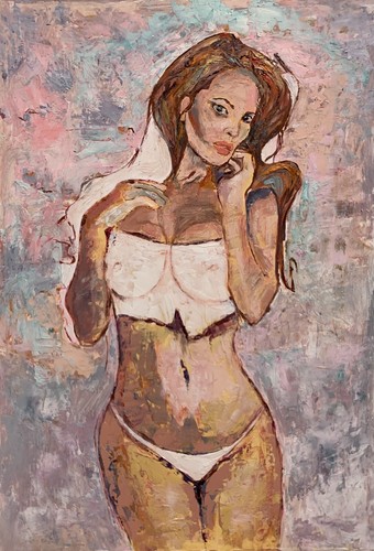 Erotic art original - original, drawing